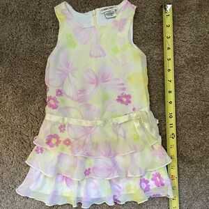 Cherokee pastel Easter dress with matching bottoms set 18 month floral